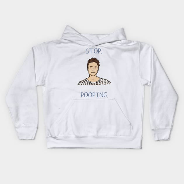 Parks and Recreation - Chris Traeger Kids Hoodie by JennyGreneIllustration